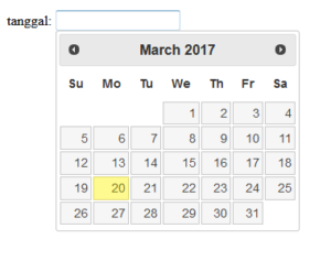 cara memasang datepicker dengan jquery ui