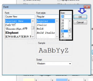 Cara Mengubah Ukuran Font Pada PHP Designer