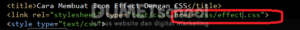 Cara Membuat Icon Effect Dengan CSS