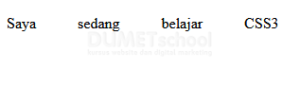 Fungsi Propertis Word Spacing Pada CSS3