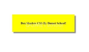 Cara Membuat Box-Shadow Di CSS