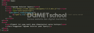 Cara Penggunaan Tagname Selector pada Jquery