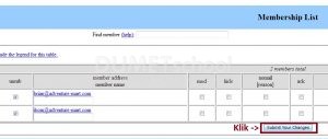Isikan nama Mailing Lists dan password yang akan dibuat, klik add Mailing List setelah itu ada notifikasi bahwa Mailing Lists berhasil dibuat.