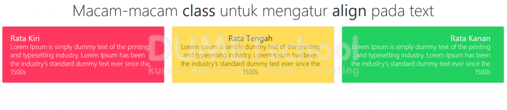 Cara Mengatur Rata Teks pada Bulma