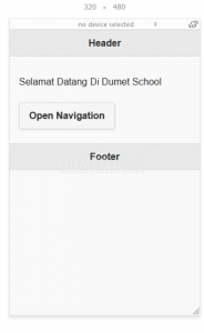 Cara Menggunaka Panel Pada jQuery Mobile
