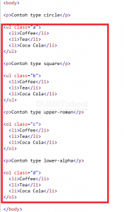 Cara Menggunakan Font-variant dan List-style-type Dengan CSS