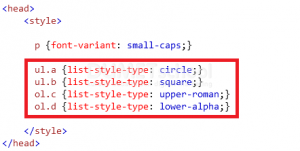 Cara Menggunakan Font-variant dan List-style-type Dengan CSS