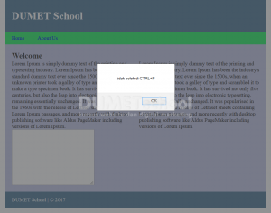 Cara Menghilangkan Shortcut CTRL+P dan CTRL+S Pada Web Browser 