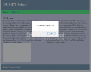 Cara Menghilangkan Shortcut Ctrl+A dan Ctrl+X Pada Web Browser