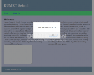 Cara Menghilangkan Shortcut Ctrl+A dan Ctrl+X Pada Web Browser