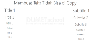 Fungsi Class Title pada Bulma