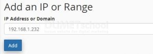 cara blokir IP pengunjung website melalui cPanel
