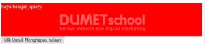belajar tentang fungsi empty pada jquery 1