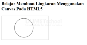 Cara Membuat Lingkaran Pada Canvas Menggunakan HTML5