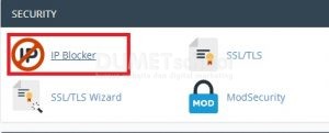 cara blokir IP pengunjung website melalui cPanel