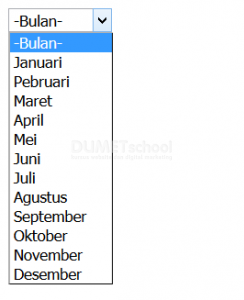 Cara Membuat Looping Bulan Menggunakan Javascript