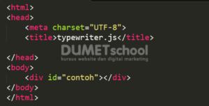 Cara Membuat Typewriter Effect dengan Typewriter.js