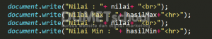 Cara Mencari Nilai Max dan Min dalam Array dengan Javascript