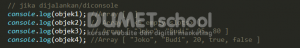 Cara Mendeklarasikan Object Array dengan Javascript