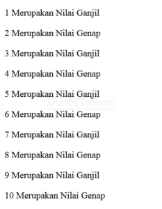 Cara Menentukan Nilai Ganjil dan Genap dengan Javascript