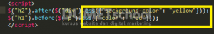 Cara Menggunakan Fungsi .before() dan after() jQuery