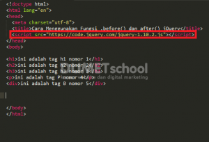 Cara Menggunakan Fungsi .before() dan after() jQuery