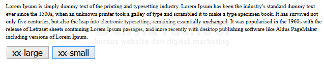 Cara Merubah Ukuran Font Menggunakan Javascript