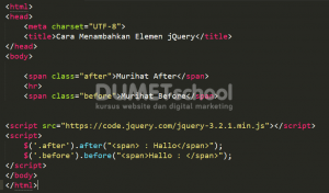 Cara Menambahkan Elemen dengan jQuery