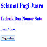 Mengenal Lebih Jauh Tentang toggleClass() Pada Jquery