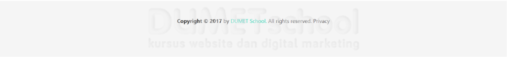 Cara Cepat Membuat Footer Menggunakan Bulma Framework