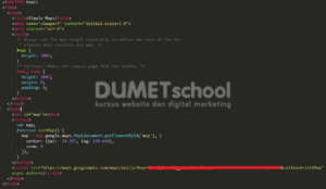 Cara Memasang Key API Pada Library Google Maps