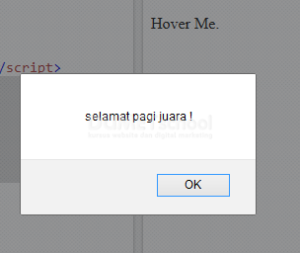 mengenal event mouseenter pada jquery hasil