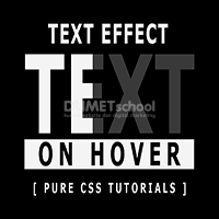 Cara Membuat Button Hover Text dengan HTML CSS