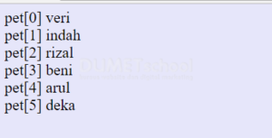 Menciptakan Sebuah Literal Array