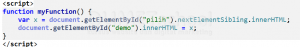 Mengenal Property nextElementSibling pada Javascript
