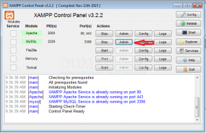 cara membuat database dengan XAMPP