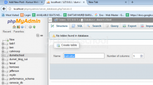 cara membuat database dengan XAMPP