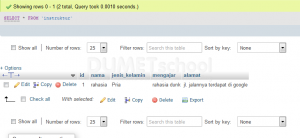 cara membuat database dengan XAMPP