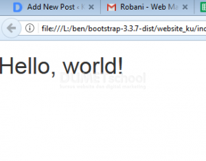 hal pertama yang harus di lakukan menggunakan bootstrap