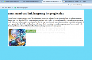cara membuat link langsung ke google play
