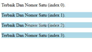 seleksi konent dengan method slice() pada jquery hasil