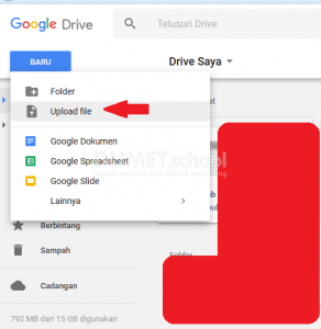 cara menyimpan data awan dengan google drive