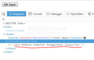 Cara Membuat Komentar Menggunakan Javascript