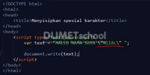 Cara Menyisipkan Karakter Spesial Menggunakan Javascript