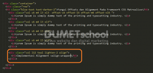 Fungsi Offsets dan Alignment Pada Framework CSS Matrealize