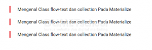 Mengenal Class flow-text dan collection Pada Materialize