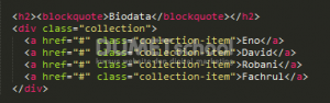 Mengenal Class flow-text dan collection Pada Materialize