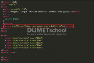 Mengenal Fungsi checked Selector Checkbox Pada jQuery
