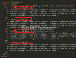Mengetahui Grid Sistem Pada Framework CSS Matrealize.PNG