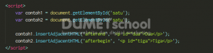 Cara Penggunaan Fungsi insertAdjacentHTML() pada Javascript